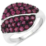 1.72 Carat Genuine Ruby .925 Sterling Silver Ring