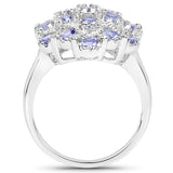 1.33 ct. Genuine Tanzanite .925 Sterling Silver Ring
