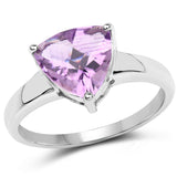 1.95 ct. Genuine Amethyst .925 Sterling Silver Ring