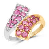 1.29 ct. Genuine Ruby .925 Sterling Silver Ring for women
