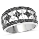 0.29 ct. Genuine Black Diamond .925 Sterling Silver Ring