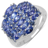 2.06 ct. Genuine Tanzanite .925 Sterling Silver Ring