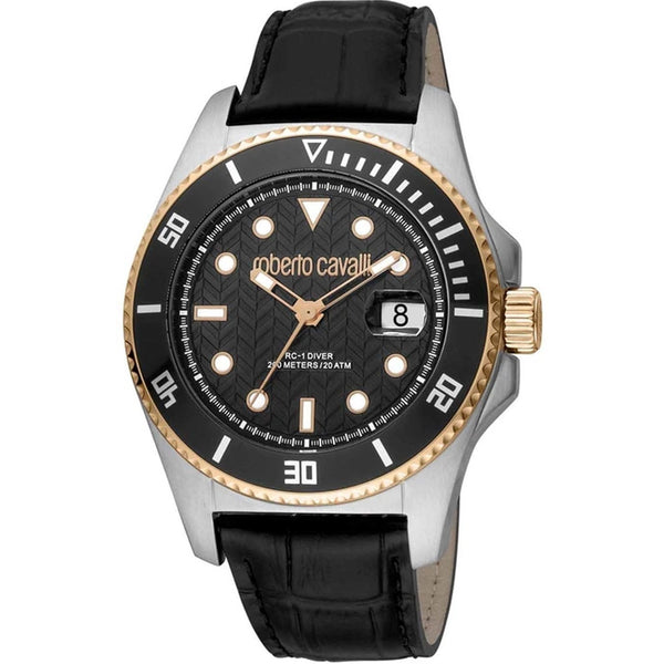Roberto Cavalli Men's Classic Black Dial Watch - RC5G042L0035 by Balec Group
