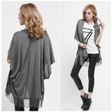 RETRO WRAP Poncho With Fringe Benefits