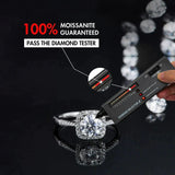 Round Cut Moissanite Diamond Ring for Women Rings 