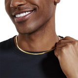 S925 Italy Silver Herringbone Snake Chain in 14K Gold - 4mm by Bling Proud | Urban Jewelry Online Store