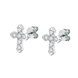 S925 Moissanite Cross Earring Studs - VVS1 Earrings 