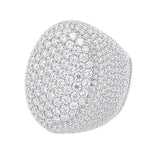 S925 Moissanite Diamond Fully Iced Lagre Oval Ring - VVS1 Rings 