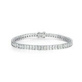 S925 Silver CZ Princess Cut Diamond Tennis Bracelet - 3mm by Bling Proud | Urban Jewelry Online Store