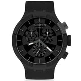 Swatch Men's Big Bold Chrono Checkpoint Black Black Dial Watch - SB02B400 by Balec Group