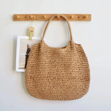 Resort Ready Woven Straw Carryall Tote