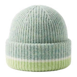 Solstice Stripe Beanie, Colorblocked Knit Winter Hat for Women