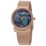 Salvatore Ferragamo Women's Gancini Slim Mother of Pearl Dial Watch - SFIY00819 by Balec Group