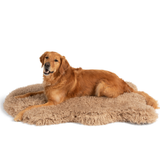 PupRug™ Luxe Faux Fur Orthopedic Dog Bed -  Plush Sheep Tan