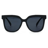 Coco - Sustainable Black Frame Black Lens Wayfarer Sunglasses by TopFoxx