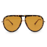 Ivy Luxe - Yellow Tangle-Free Round Aviator Sunglasses by TopFoxx