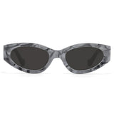 Kat x Money Moves - Grey Cateye Sunglasses by TopFoxx
