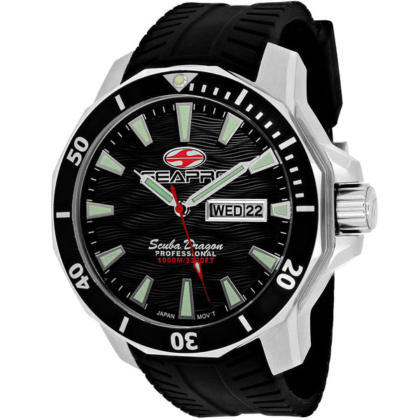 Seapro Men's Scuba Dragon Diver Limited Edition 1000 Meters Black Dial Watch - SP8310 by Balec Group