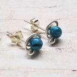 4mm Sterling Silver Spiral Ear Studs by Alexa Martha Designs