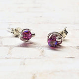 4mm Sterling Silver Spiral Ear Studs by Alexa Martha Designs