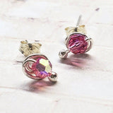 4mm Sterling Silver Spiral Ear Studs by Alexa Martha Designs