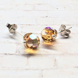 4mm Sterling Silver Spiral Ear Studs by Alexa Martha Designs