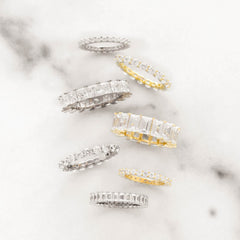 Princess Cut Eternity Band by By Adina Eden