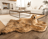 PupRug by Paw.com™ Faux Fur Orthopedic Dog Bed - Curve Sable Tan