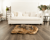 PupRug by Paw.com™ Faux Fur Orthopedic Dog Bed - Curve Sable Tan