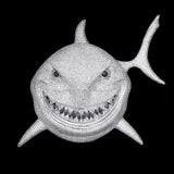 Tekashi 6ix9ine’s Iced Out Shark Pendant (Large Size 5 Inch Tall) Charms & Pendants 