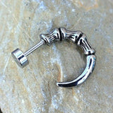 316L Stainless Steel Skeleton Talon Fake Taper by Fashion Hut Jewelry
