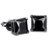 The Black Magic® - 925 Sterling Silver Diamond Black Earring Studs by Bling Proud | Urban Jewelry Online Store