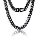 The Black Mamba® - 10mm Black Cuban Link Chain in Black Gold 