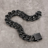 The Darth Vader II® - 14mm Black Cuban Link Bracelet in Black Gold Bracelets 