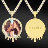 THE DRIP® - Custom Iced Out Round Photo Pendant CUSTOM 