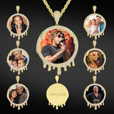THE DRIP® - Custom Iced Out Round Photo Pendant CUSTOM 