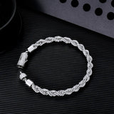The Golden Age II® - 6mm Rope Bracelet With Iced Clasp 