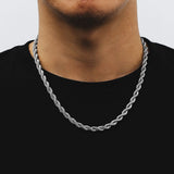 The Golden Age II® - 6mm Rope Chain With Iced Diamond Lock 