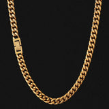 The Golden Age® - 8mm Miami Cuban Link Chain 18K Gold Plated Necklaces 