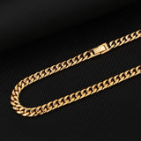 The Golden Age® - 8mm Miami Cuban Link Chain 18K Gold Plated Necklaces 
