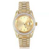 THE GOLDEN TIME® - Iced Out Diamond Presidential Watch in 18K Gold by Bling Proud | Urban Jewelry Online Store