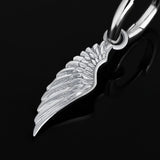 The Hope® - 925 Sterling Silver Hoop Dangle Angel Wing Earrings Earrings 