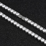 The Icy Summer® - 3/4/5mm Tennis Chain White Gold Plated 