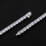 THE ICY SUMMER® - 4mm 925 Sterling Silver Tennis Chain Necklace 