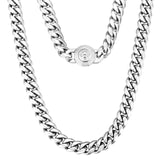 The King - 12mm Cuban Link Chain in White Gold Plated by Bling Proud | Urban Jewelry Online Store