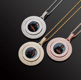 THE SPINNING MIND® - Custom Big Round Spinning Photo Pendant 