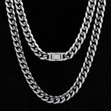 The Stormtrooper®- 10mm Miami Cuban Link Chain White Gold Plated 