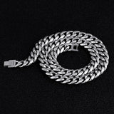 The Stormtrooper®- 10mm Miami Cuban Link Chain White Gold Plated 