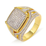 The Wealth® - Diamond CZ Mens Hip Hop Ring in 14K Gold by Bling Proud | Urban Jewelry Online Store