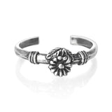 Flower Sterling Silver Toe Ring by Fashion Hut Jewelry